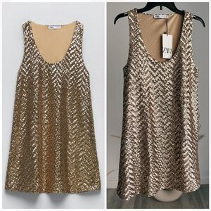 Zara KNIT MINI DRESS WITH SEQUINS MERMAIDCORE MERMAID CORE TAILOR SWIFT